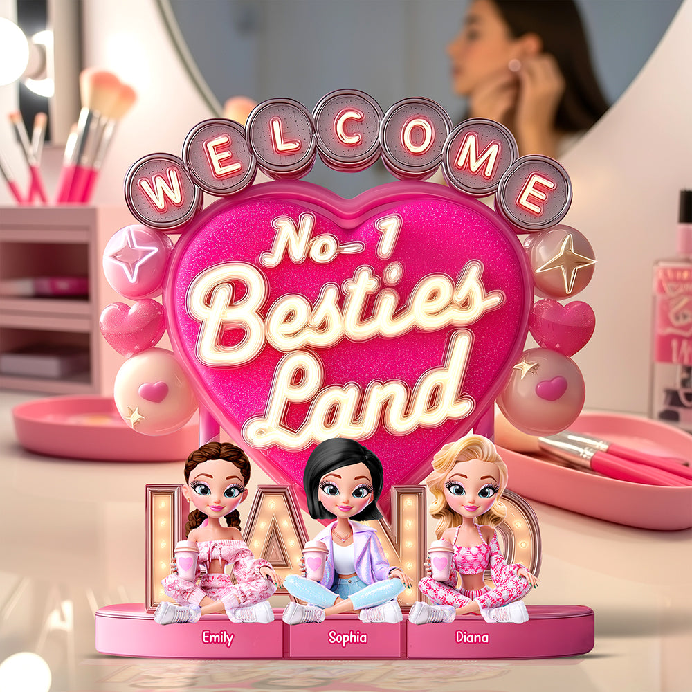 Doll Besties Plaque - Personalized Gifts For Besties 01Tgqn090625