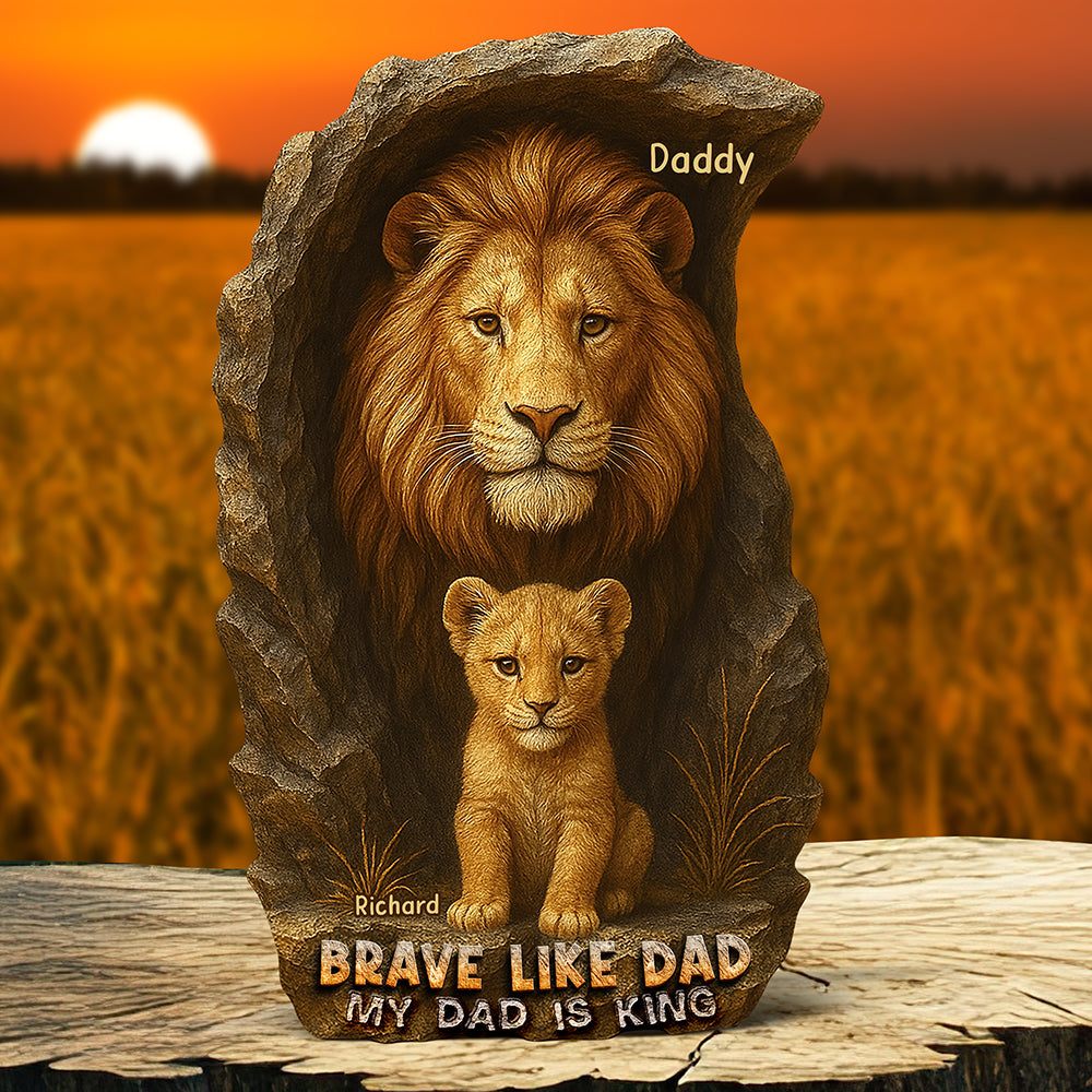 Brave Like Dad – Custom Christmas Gift For The Strongest Father 05Xqqn010425 - Image 2