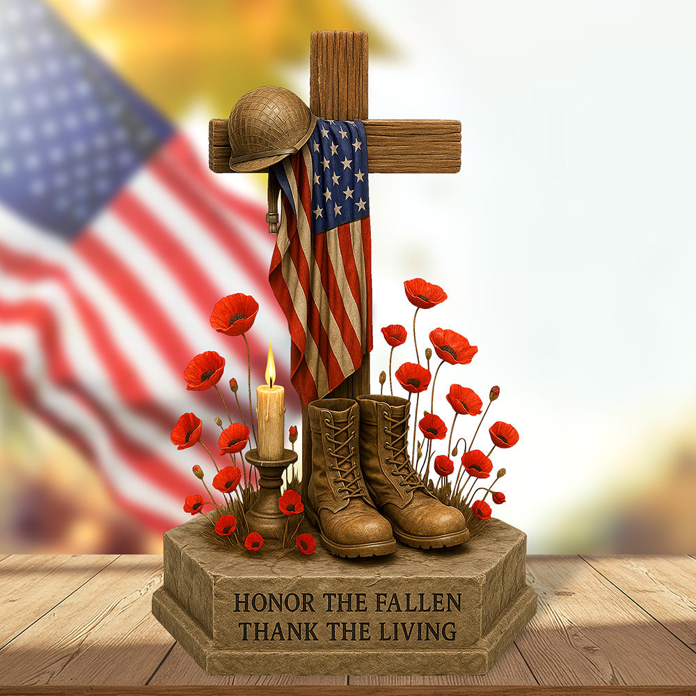 Memorial Day Acrylic Plaque Personalized Gifts For Veteran 03Qhqn170525