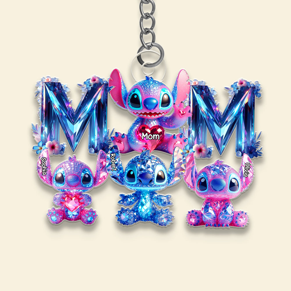 Cartoon Blue Aliens Keychain Personalized Christmas Gifts For Mom 03Ohdt040425 - Image 4