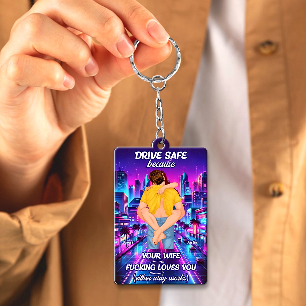 Personalized Gifts For Couple Keychain Drive Safe 02Xqpu301224Hg - Image 2