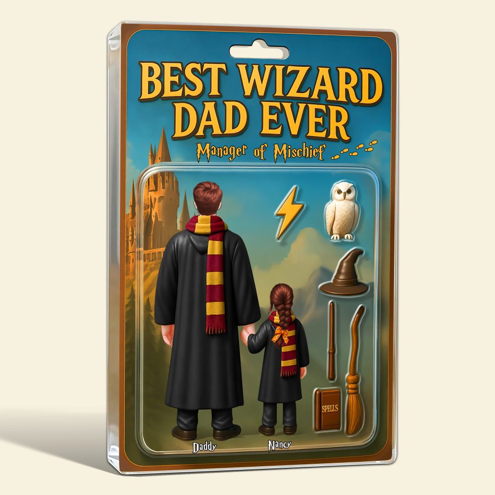Wizard Dad Plaque - Personalized Gifts For Dad 01Hupu010525 - Image 4