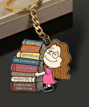Personalized Gifts For Book Lovers Keychain, Custom Favorite Book Title 02Qhqn090125Hg