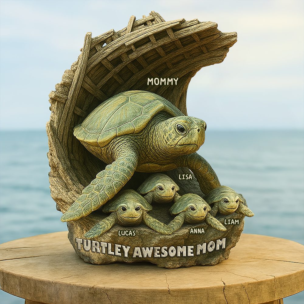Personalized Gifts For Mom Acrylic Plaque, Turtley Awesome Mother 03Tgpu050425 - Image 3