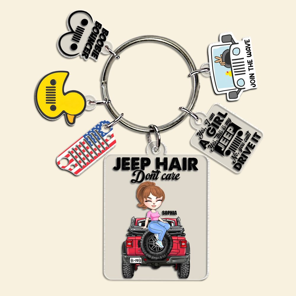 Personalized Gifts For Girl Keychain With Charms 02Hutn030624Hh - Image 6