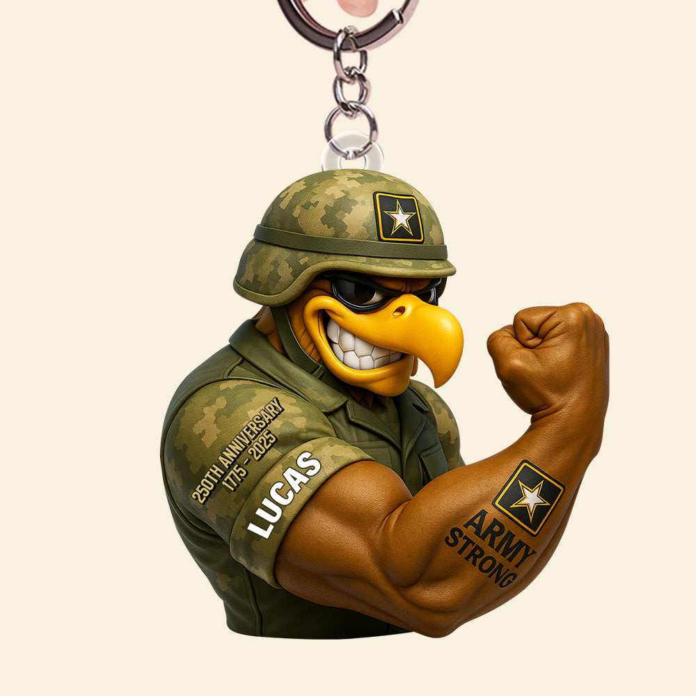 Anniversary Keychain - Personalized Gifts For Veteran 021Natn040725 Mr - Image 4