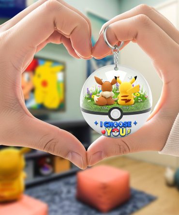 Cartoon Couple Keychain - Personalized Gifts For Couple 03Ohqn250725