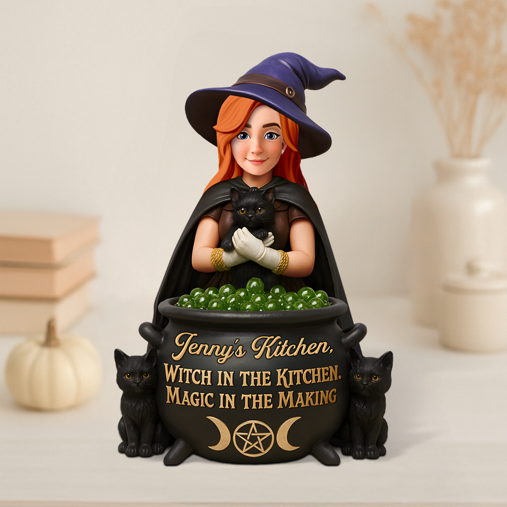 Kitchen Witch Acrylic Plaque - Personalized Gifts For Witches 01Ohpu170625 - Image 4