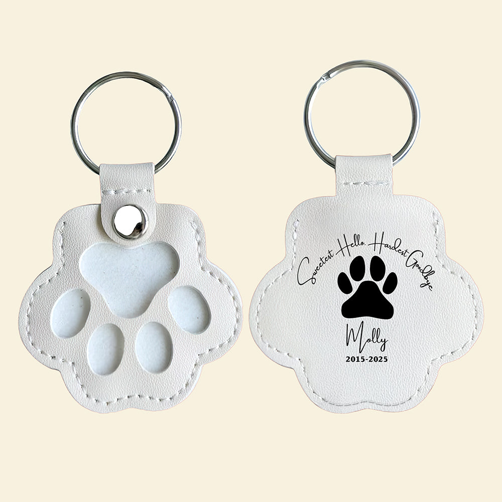 Sweetest Goodbye Pet Hair Storage Keychain - Personalized Memorial Gift For Pet Lovers 04Laqn270825 - Image 6