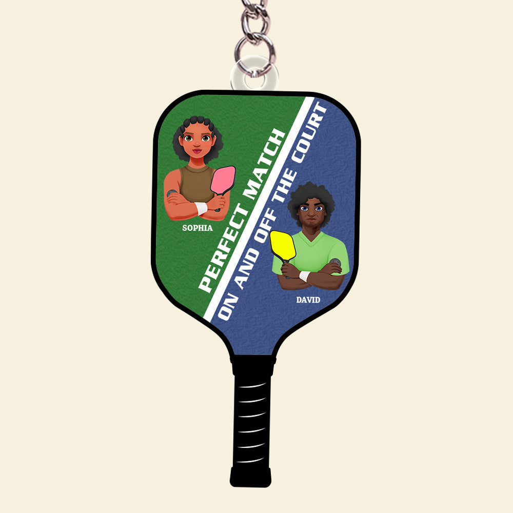 Personalized Gifts For Pickleball Couple Keychain 05Totn051224Pa - Image 4