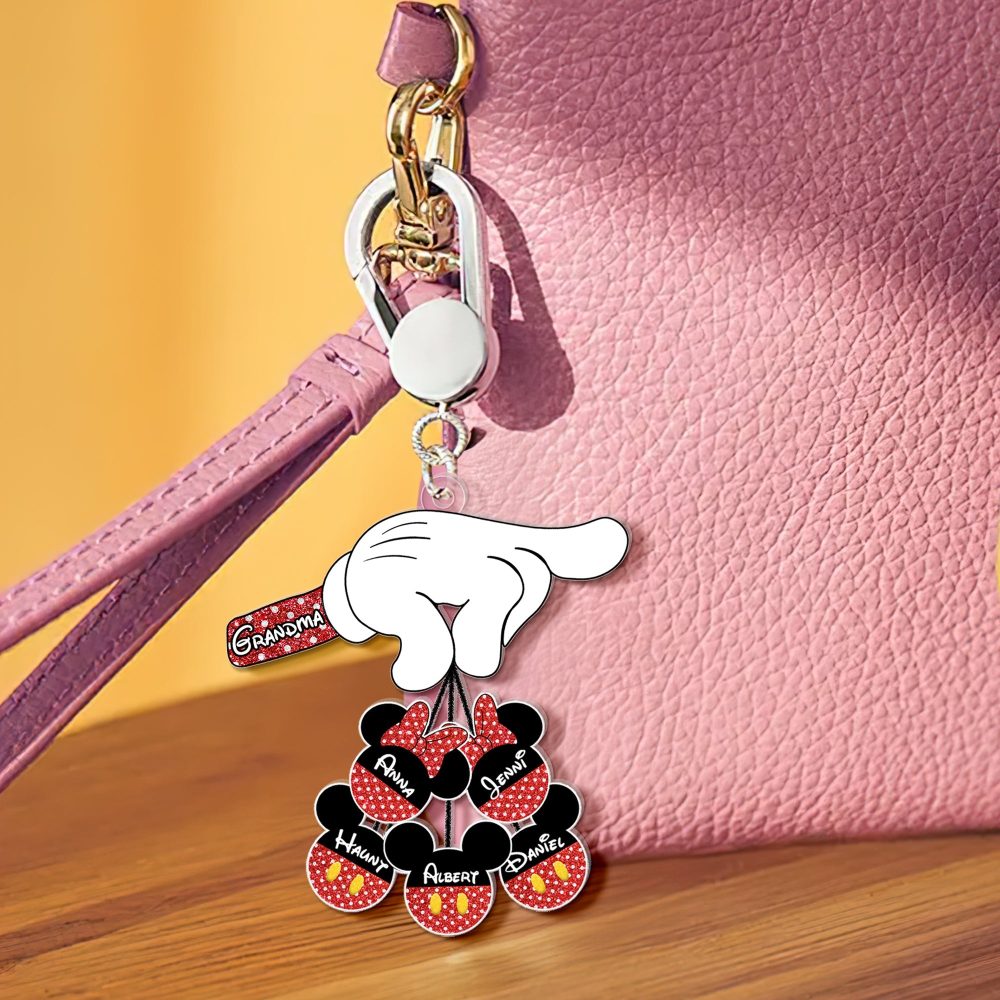 Personalized Gifts For Grandma Keychain - Adorable Mouse Charm 03Ohlu090125 - Image 4