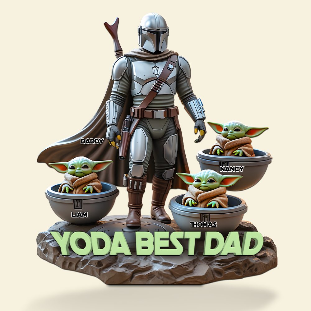 Personalized Gifts For Dad Plaque, Best Dad In The Galaxy - Image 4
