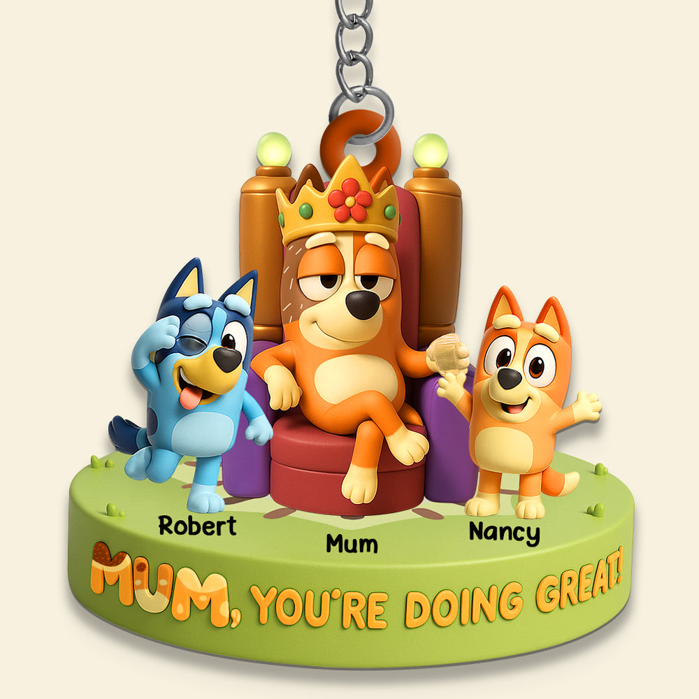Personalized Gifts For Mom Keychain, Queen Mom 03Qhdt080425 - Image 4