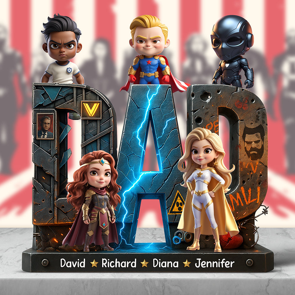 Personalized Gifts For Super Dad Plaque 05Kaqn180425