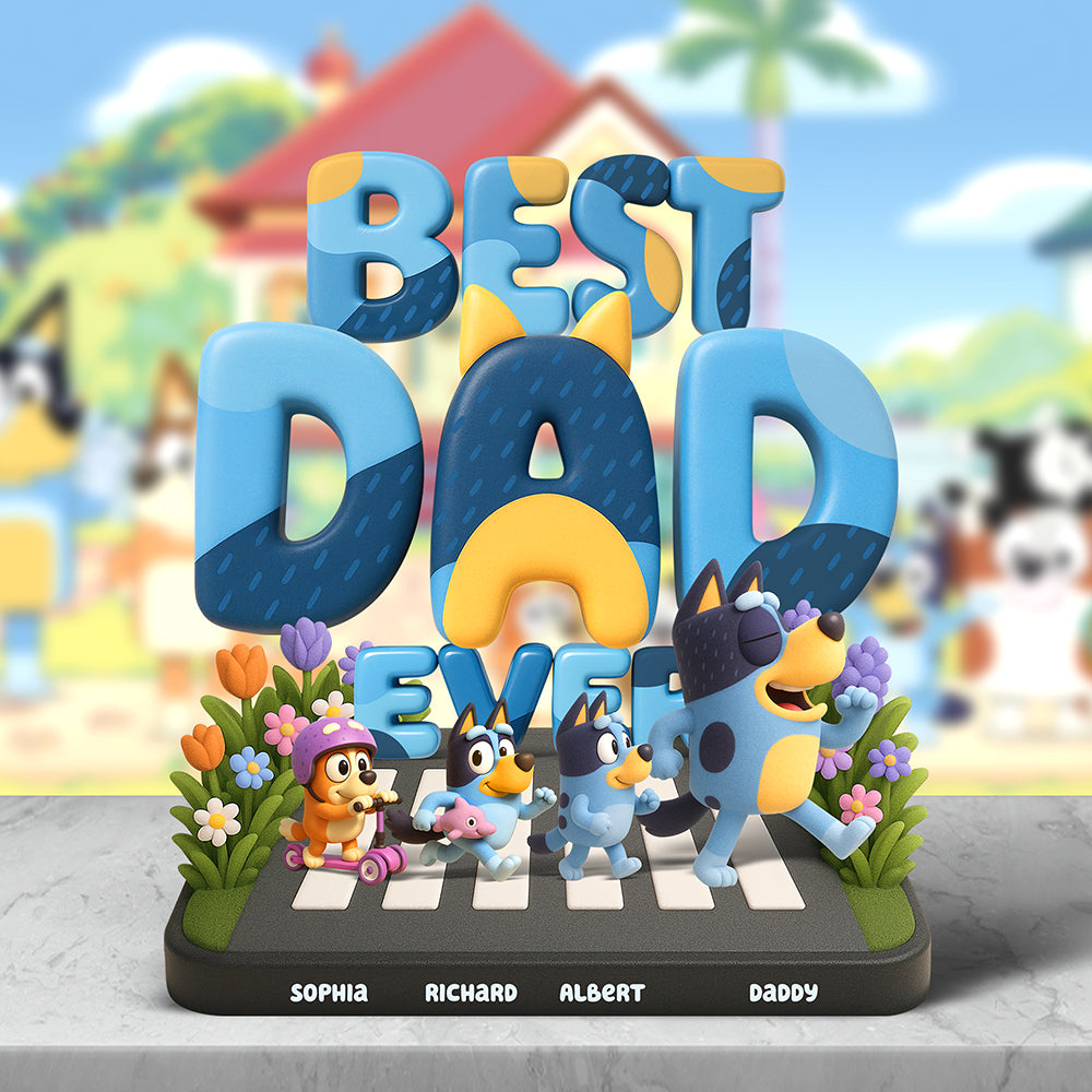 Dog Dad Plaque - Personalized Gifts For Dad 01Kaqn190425