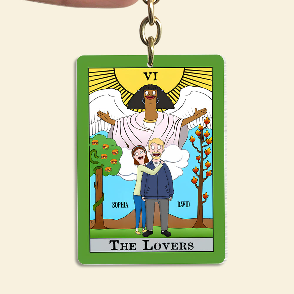 Personalized Gifts For Couple Keychain 04Totn301224Hg The Lovers - Image 4