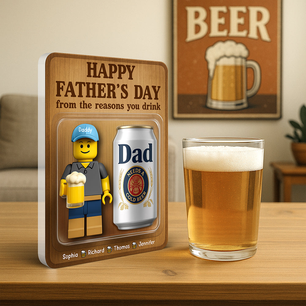 Best Dad Ever Reward Acrylic Plaque - Personalized Gifts For Father 01Naqn260425 - Image 3