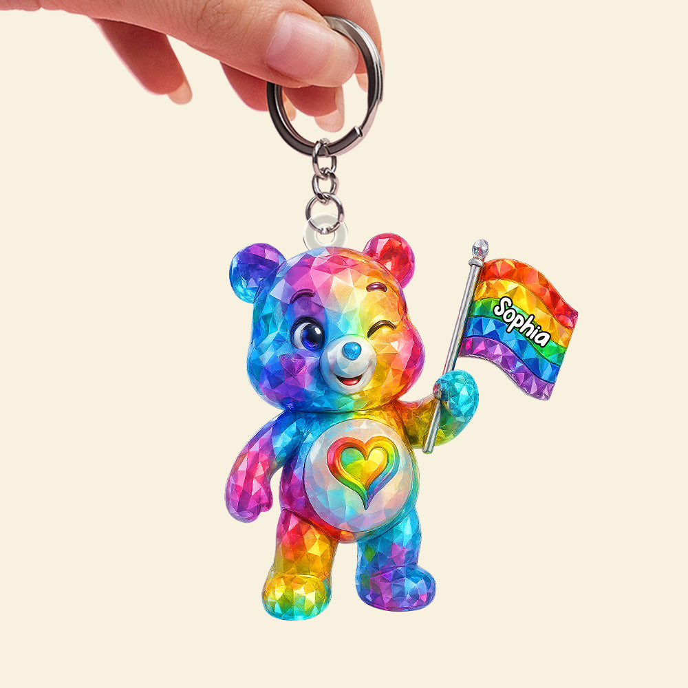 Cute Bear Lgbt Keychain - Personalized Gifts For Lgbt 05Hutn290525 - Image 4