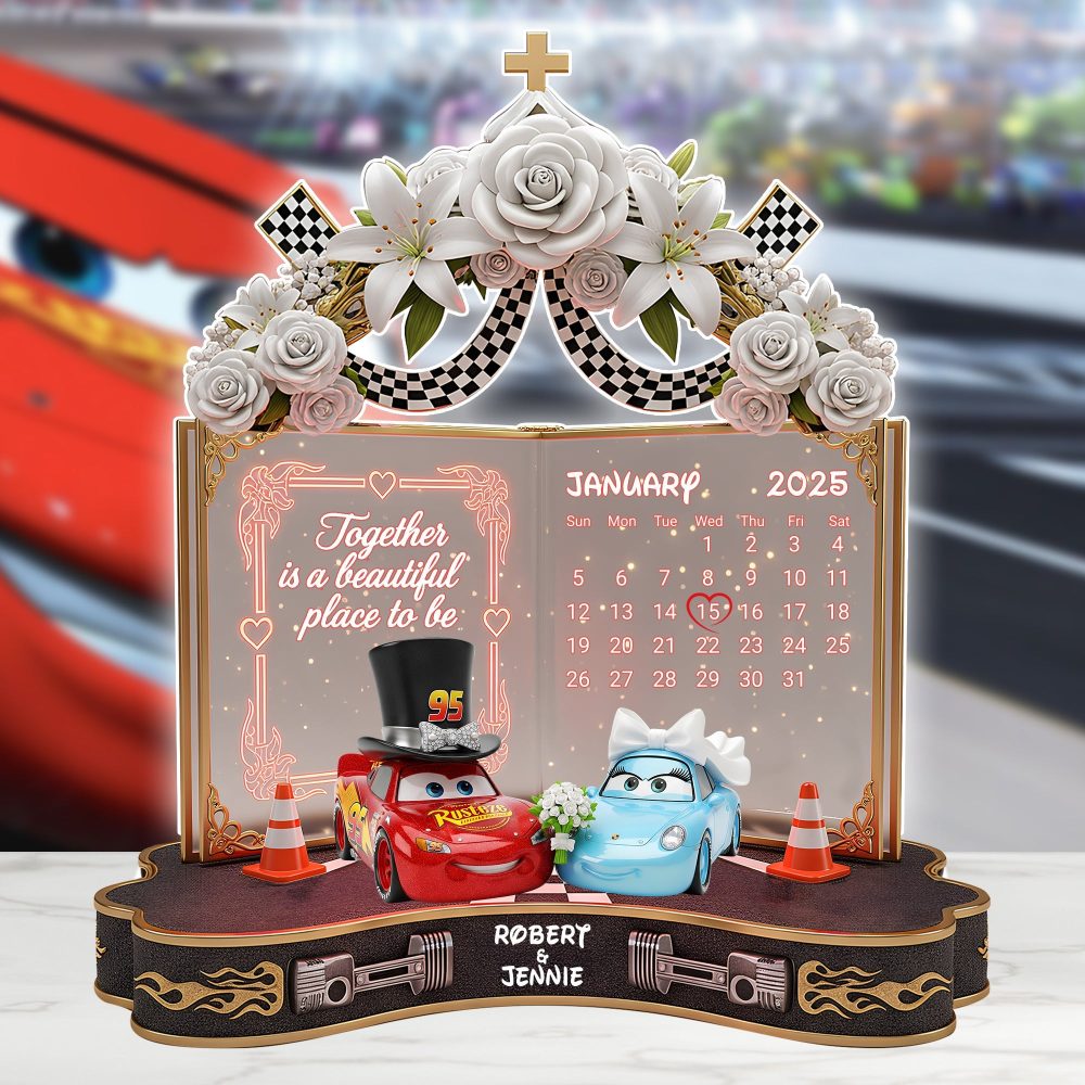 Wedding Car Couple Plaque - Personalized Gifts For Couple 01Ohlu270625