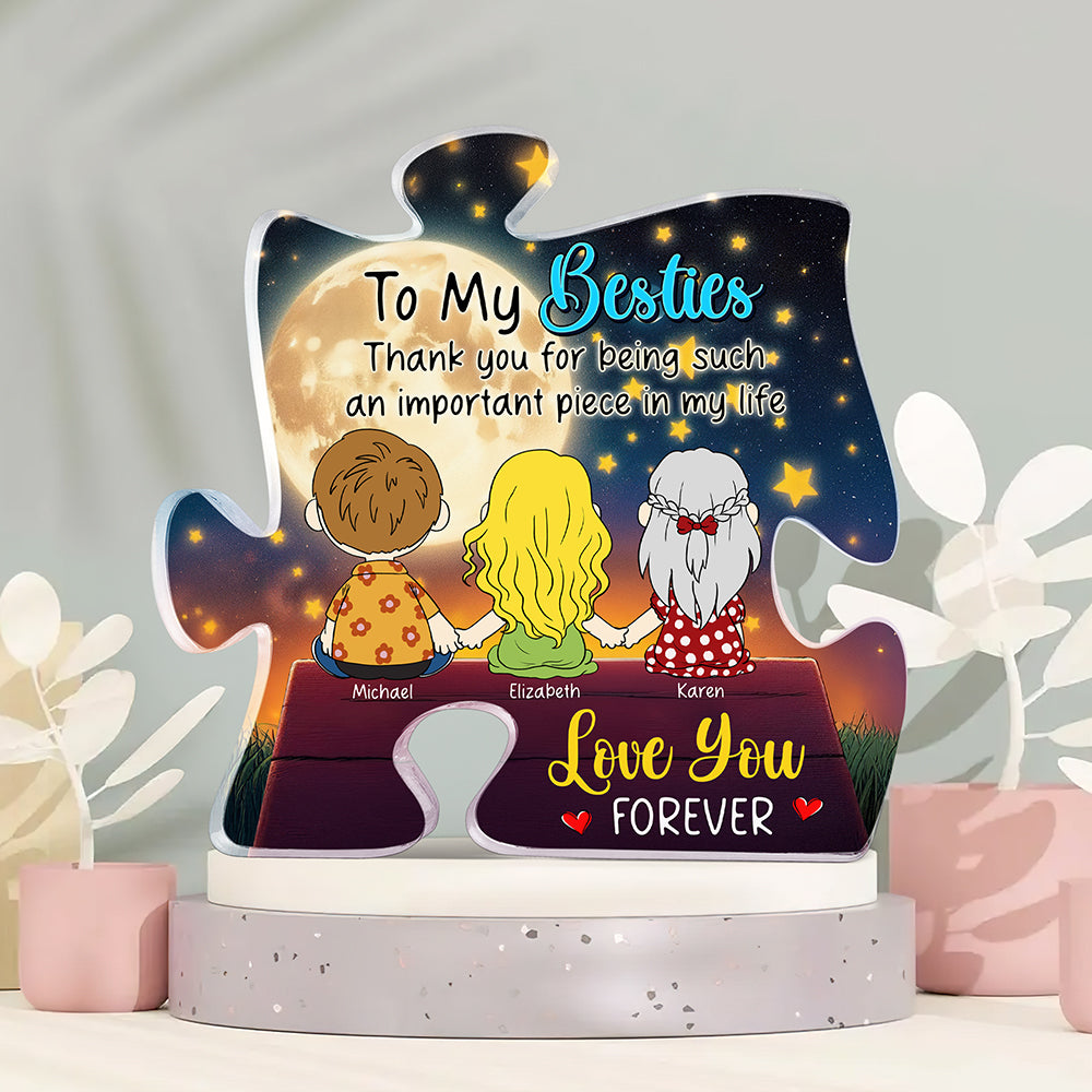 Personalized Gifts For Friends Shaped Acrylic Plaque 04Xqqn101224Hg Sitting Together See Moon - Image 3