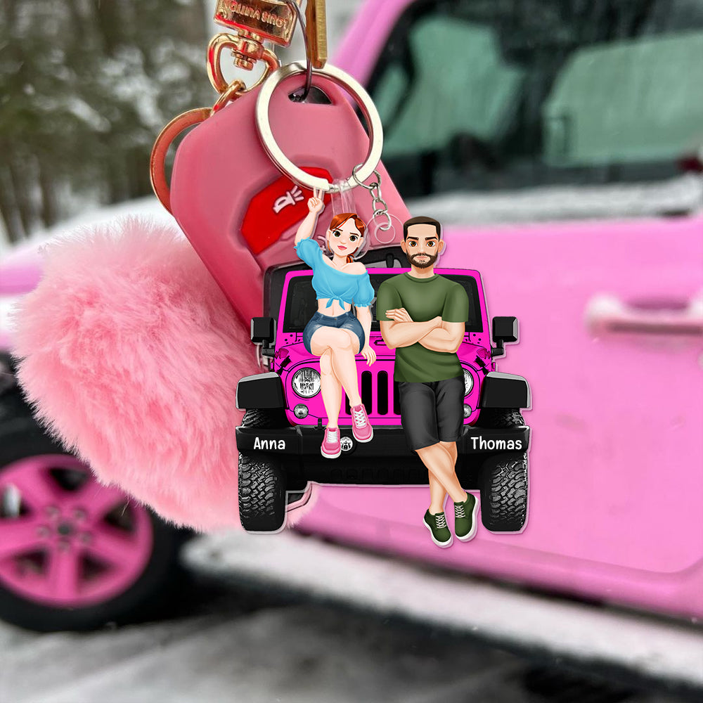 Personalized Gifts For Couple, Off Road Keychain 05Acqn191224Pa