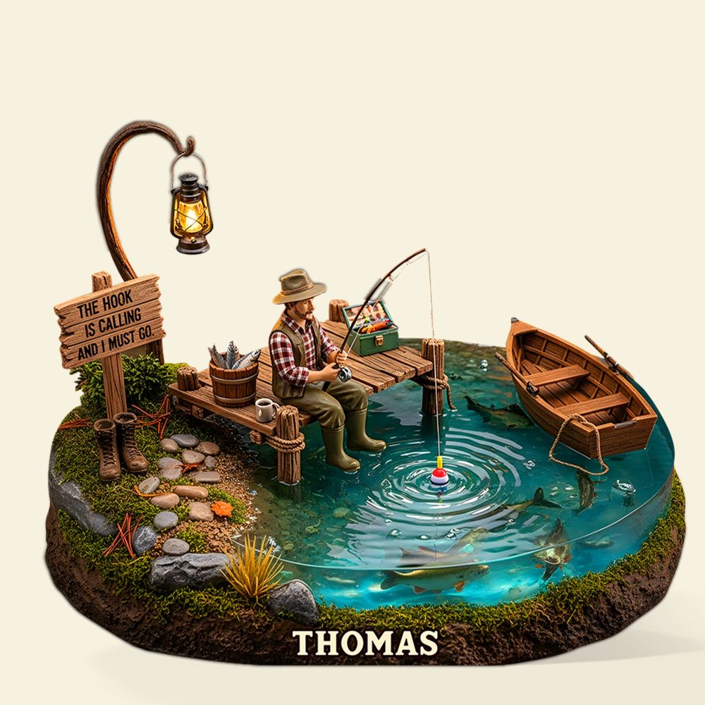 Fishing Man Acrylic Plaque - Personalized Gifts For Fishers 02Topu240625 - Image 4