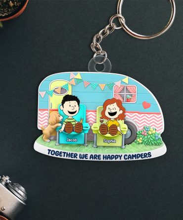 Personalized Gifts For Couple Keychain 05Ohpu130125Pa Happy Campers Couple