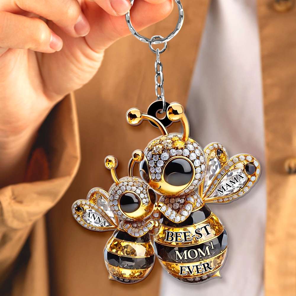 Personalized Gifts For Bee Mom Keychain Bee-St Mom 01Tgdt310325 - Image 6