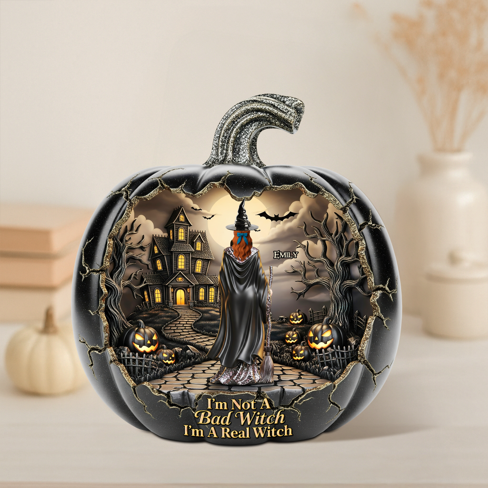 Witch Plaque - Personalized Gifts For Magic Lovers 01Ohpu080725 - Image 2