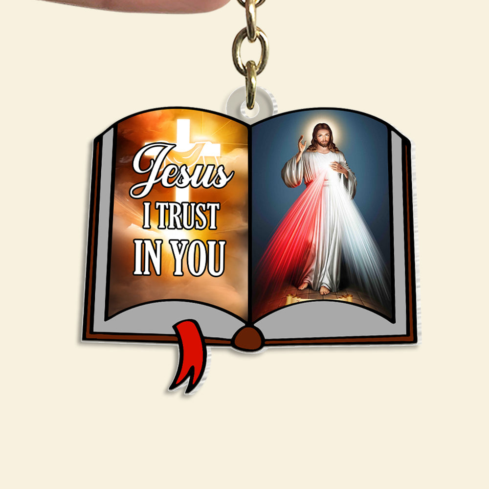 Personalized Gifts For Christian Keychain 02Xqtn090125 Jesus I Trust In You - Image 4