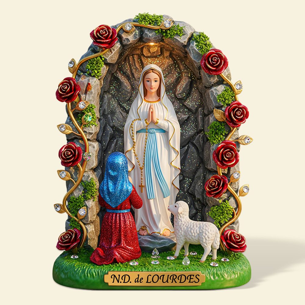 Virgin Mary Plaque - Personalized Gifts For Virgin Mary Lovers 02Ohpu300625 - Image 4