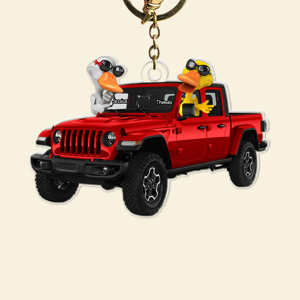 Happy Ducks Keychain - Personalized Gifts For Off-Road Lovers 02Qhqn281224 - Image 5