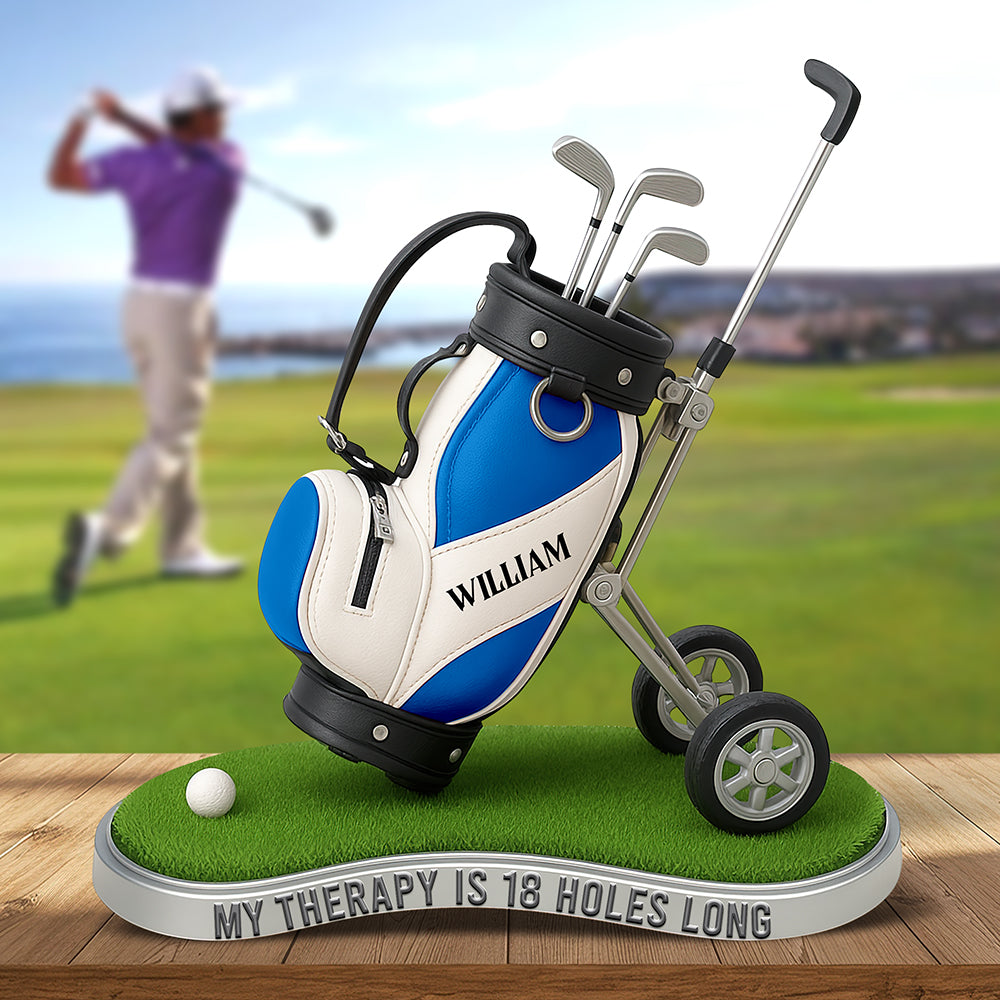 Golf Therapy Acrylic Plaque - Personalized Gifts For Golf Lovers 01Ohqn260625