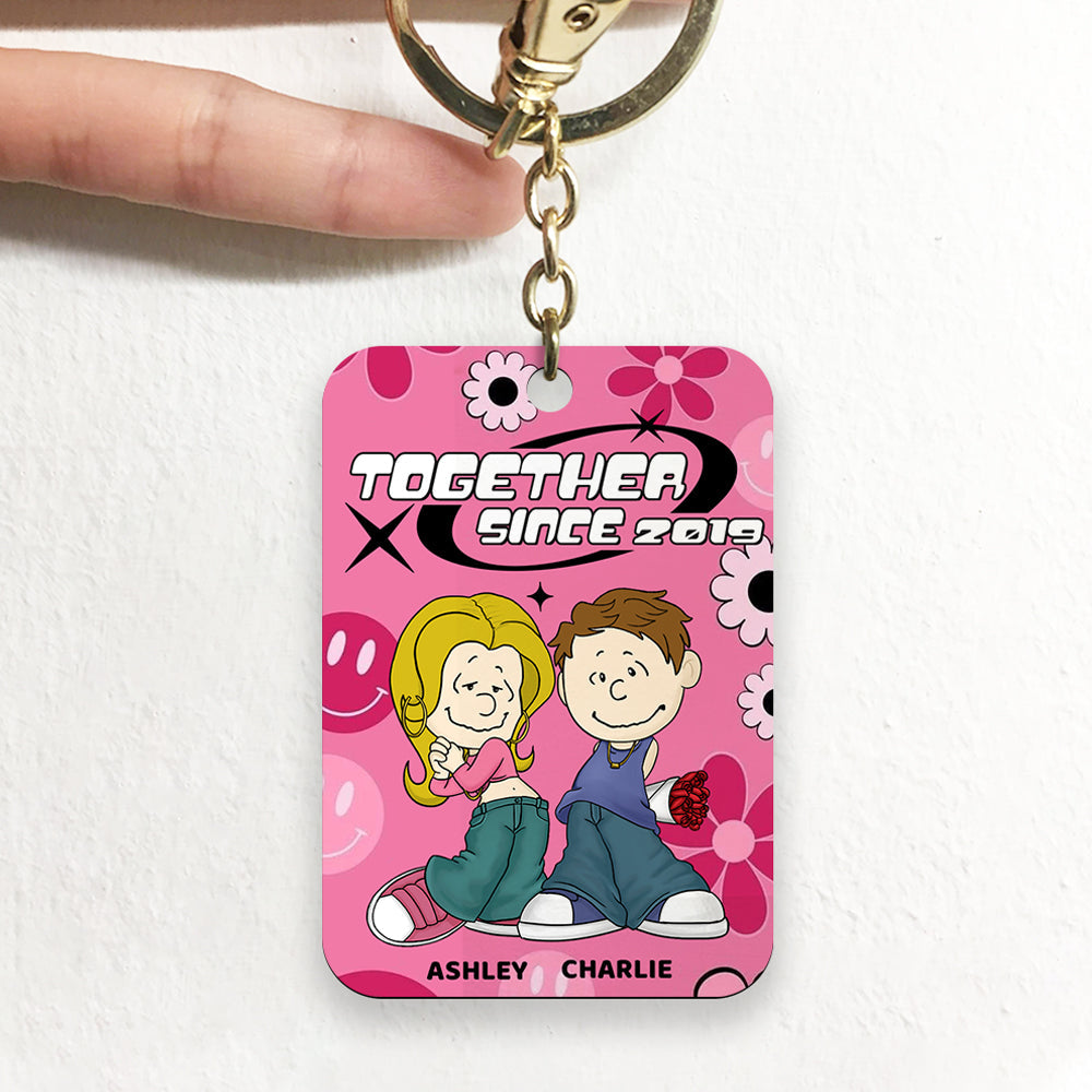 Personalized Gifts For Couple Keychain 01Todt070125Hg - Image 4