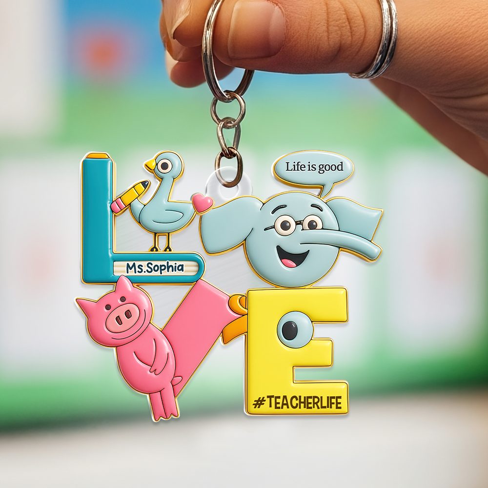 Love Teacher Keychain - Personalized Gifts For Teacher 02Hupu140725 - Image 4
