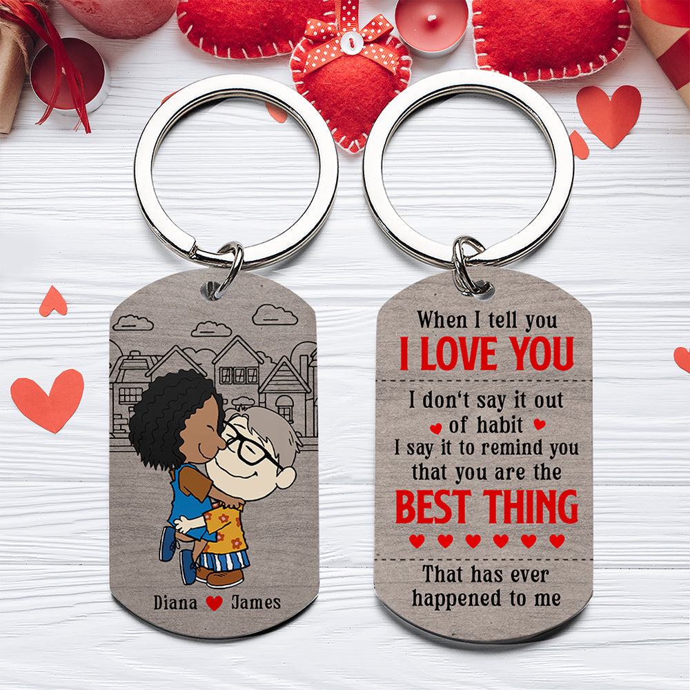 Personalized Gifts For Couple Keychain 05Xqqn101224Hg