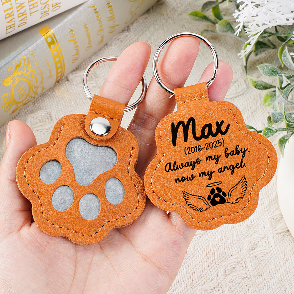 Forever Loved Pet Hair Storage Keychain - Personalized Christmas Memorial Gift For Pet Lovers 03Laqn270825 - Image 2