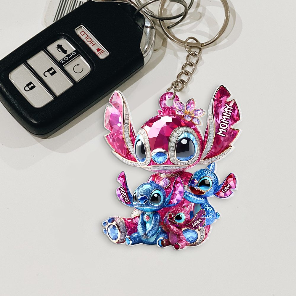 Sparkling Christmas Mom Keychain – Personalized Holiday Gifts For Mom 01Tgpu030425 - Image 6