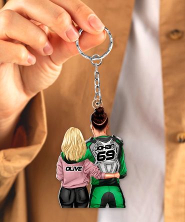 Personalized Gifts For Motocross Couple Keychain 02Qhhu150125Hh