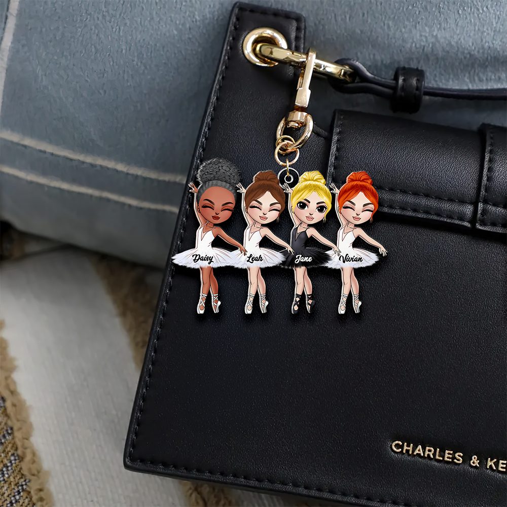 Personalized Gifts For Ballet Besties Keychain Graceful Ballerinas 01Qhhu080325Hh - Image 2