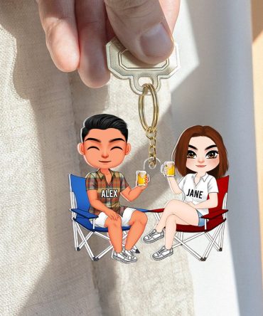 Personalized Gifts For Couple Keychain 08Qhhu100125Hh