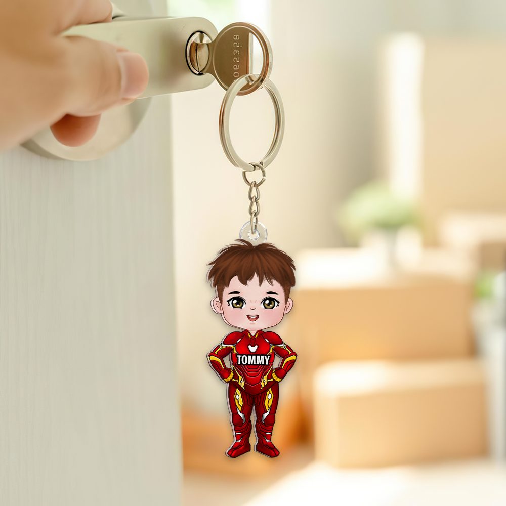 Personalized Gifts For Superhero Fans Keychain 06Qhhu170125Pa - Image 2