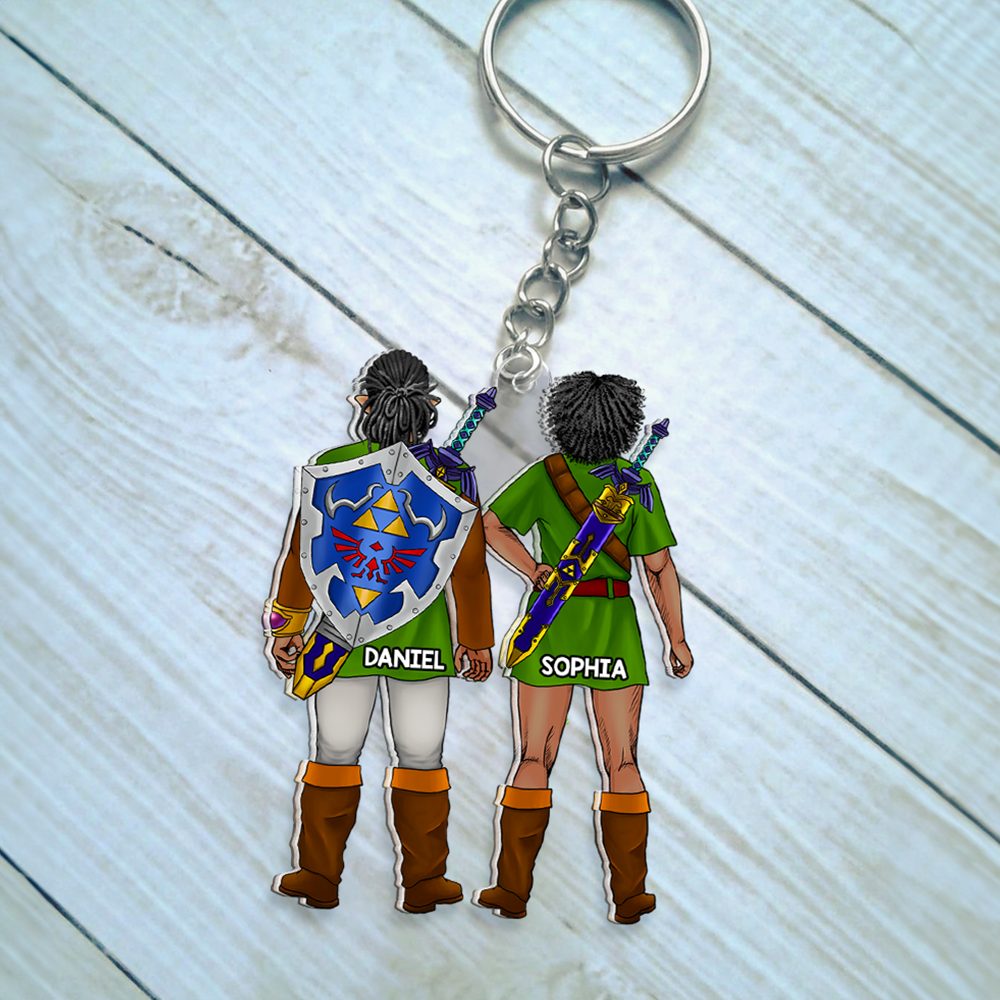 Personalized Gifts For Couple Keychain 05Huqh100124Hg - Image 3