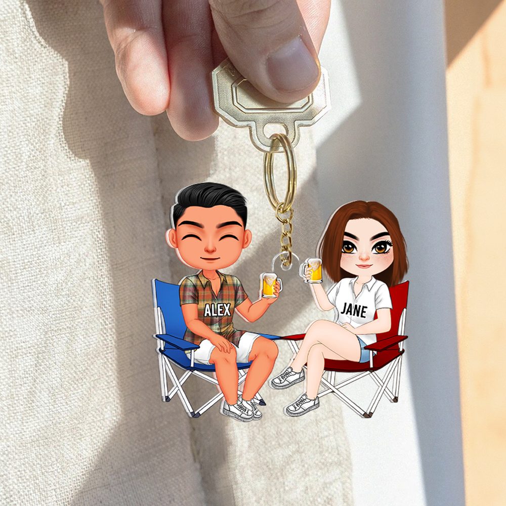 Personalized Gifts For Couple Keychain Drinking Couple 15Qhhu110125Hh - Image 4
