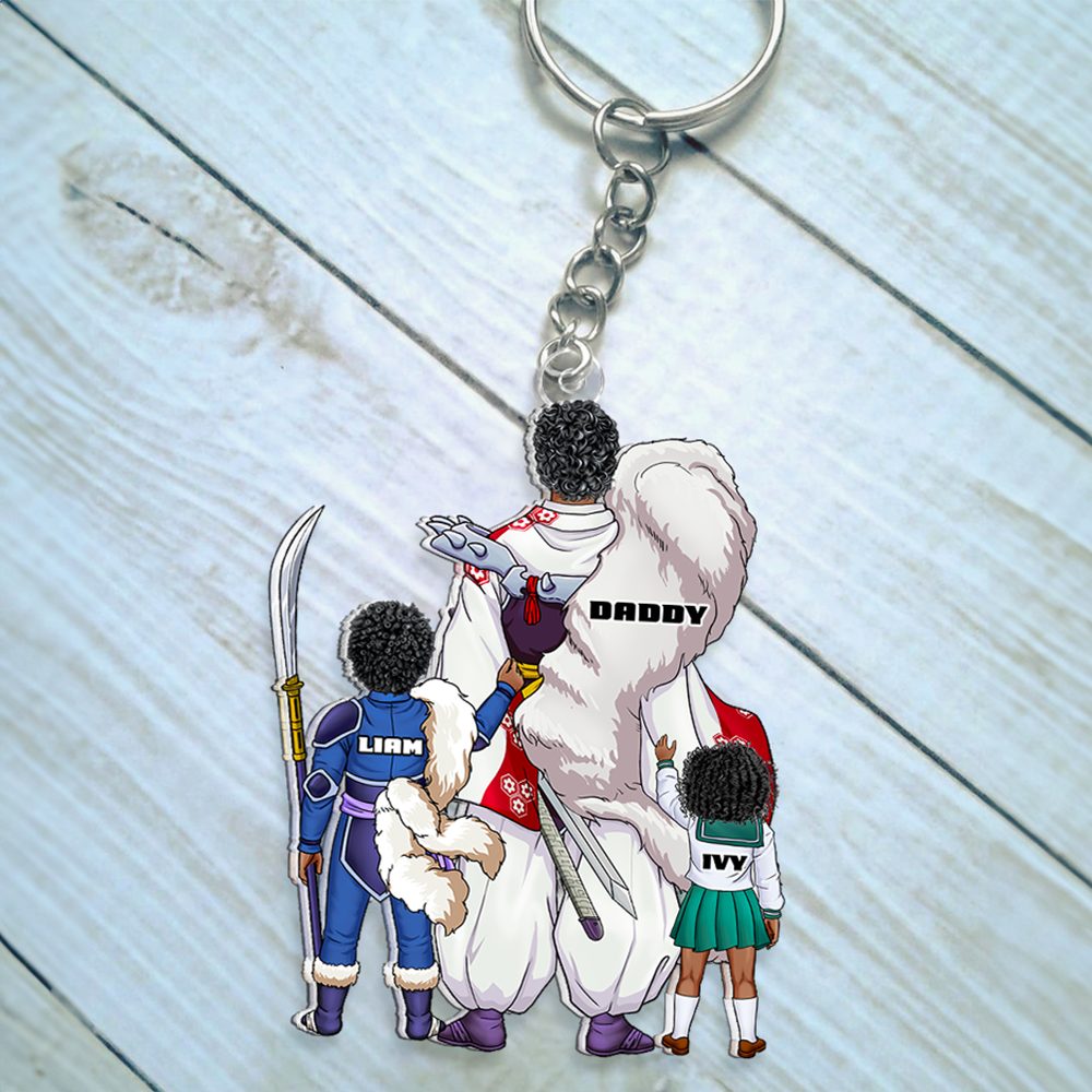 Demon Dad Keychain - Personalized Gifts For Dad 10Qhhu020525Pa