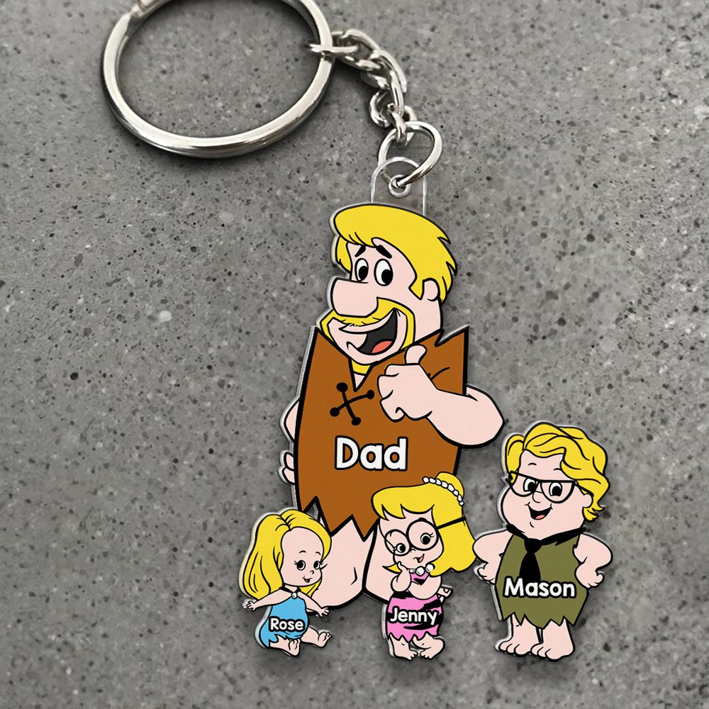 Best Dad Ever Keychain Personalized Gifts For Dad 04Qhhu160525Pa - Image 4
