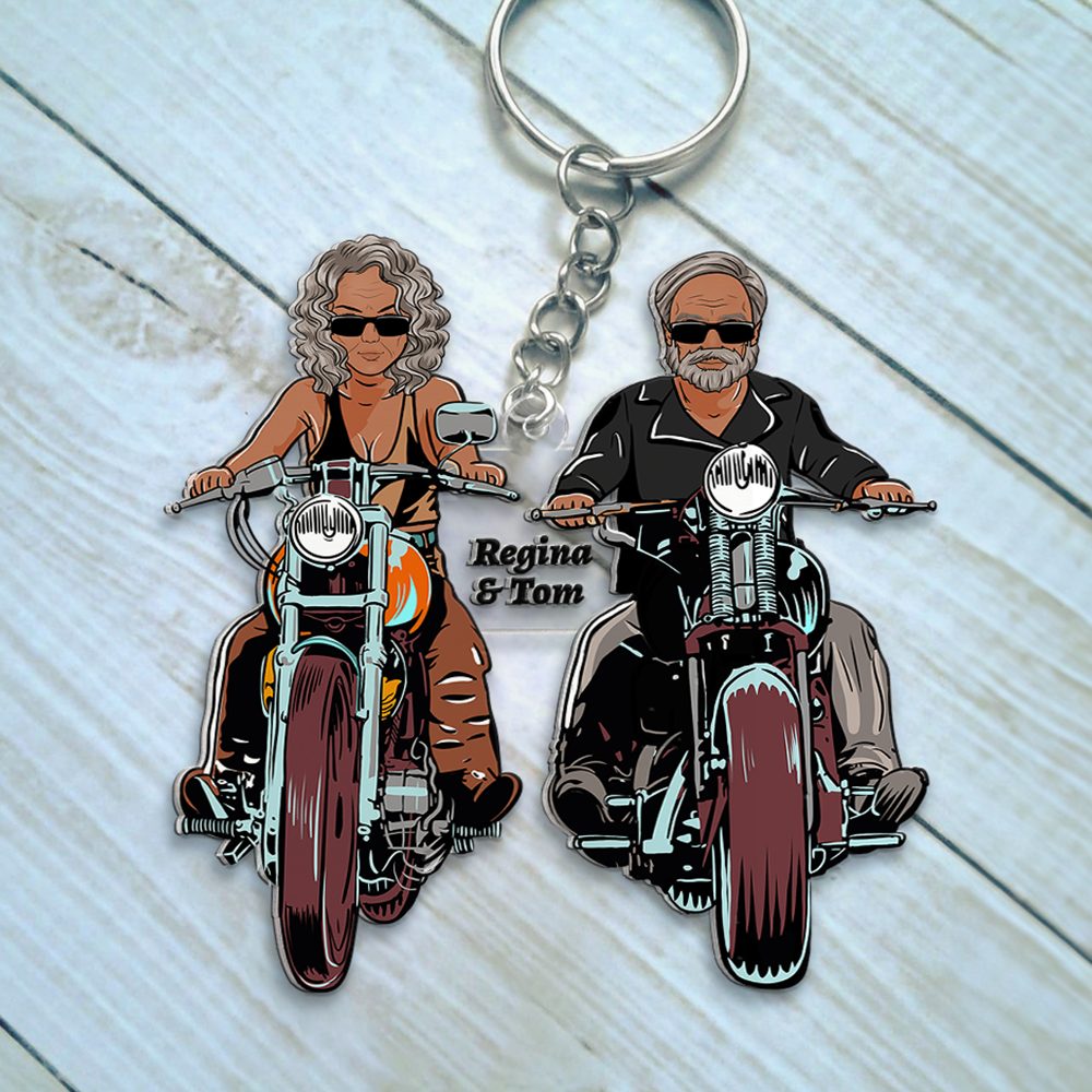Personalized Gifts For Couple Motocross Keychain 03Qhhu090125Tm - Image 2
