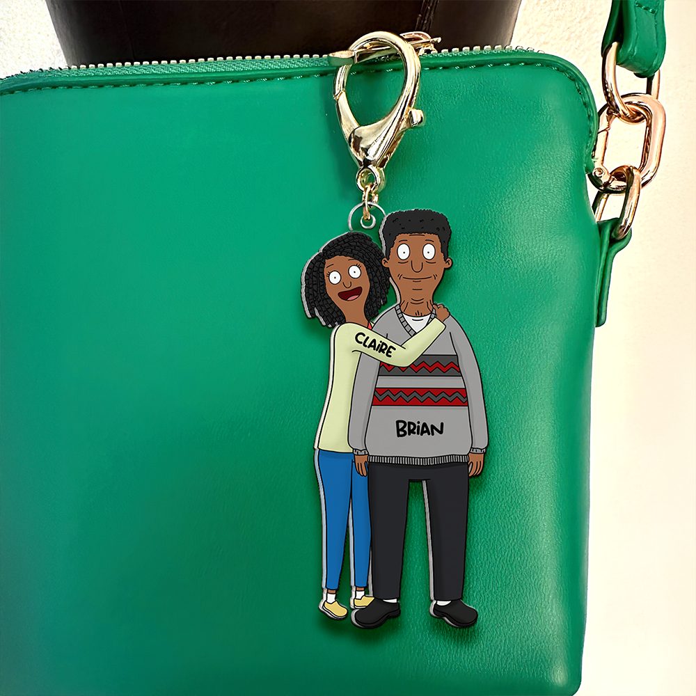 Christmas Cartoon Style Couple Keychain - Personalized Gifts For Couple 03Qhhu241224Hg - Image 8
