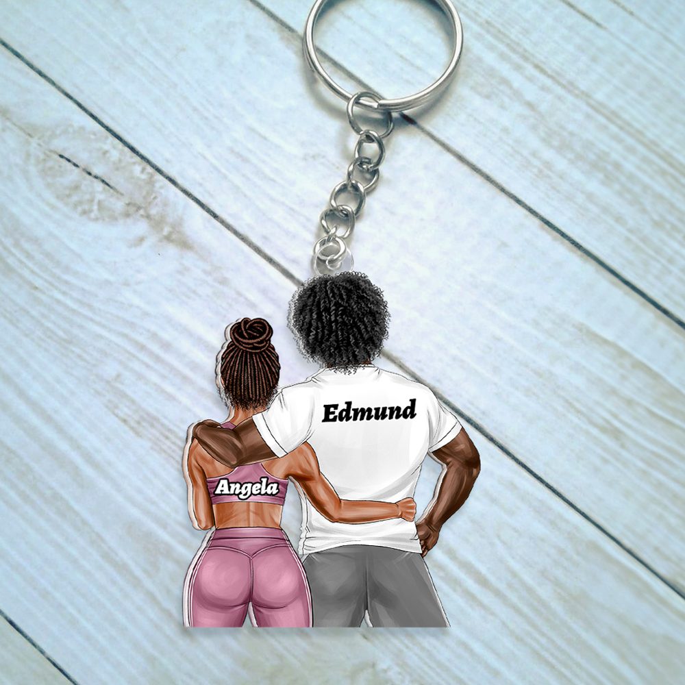 Personalized Gifts For Couple Gym Keychain 08Qhhu110125Tm - Image 3