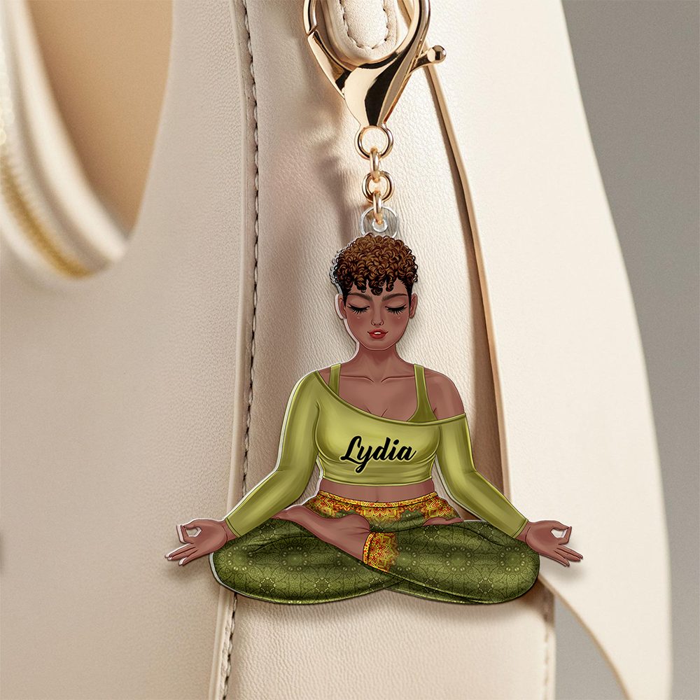 Personalized Gifts For Yoga Lover Keychain 02Qhhu130325Tm - Image 4